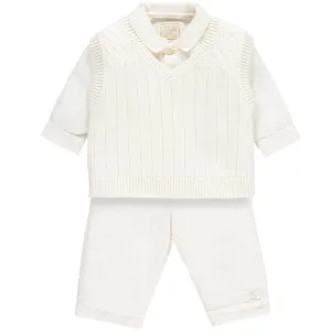 Gulliver Smart Baby Boys Ivory Three Piece Set