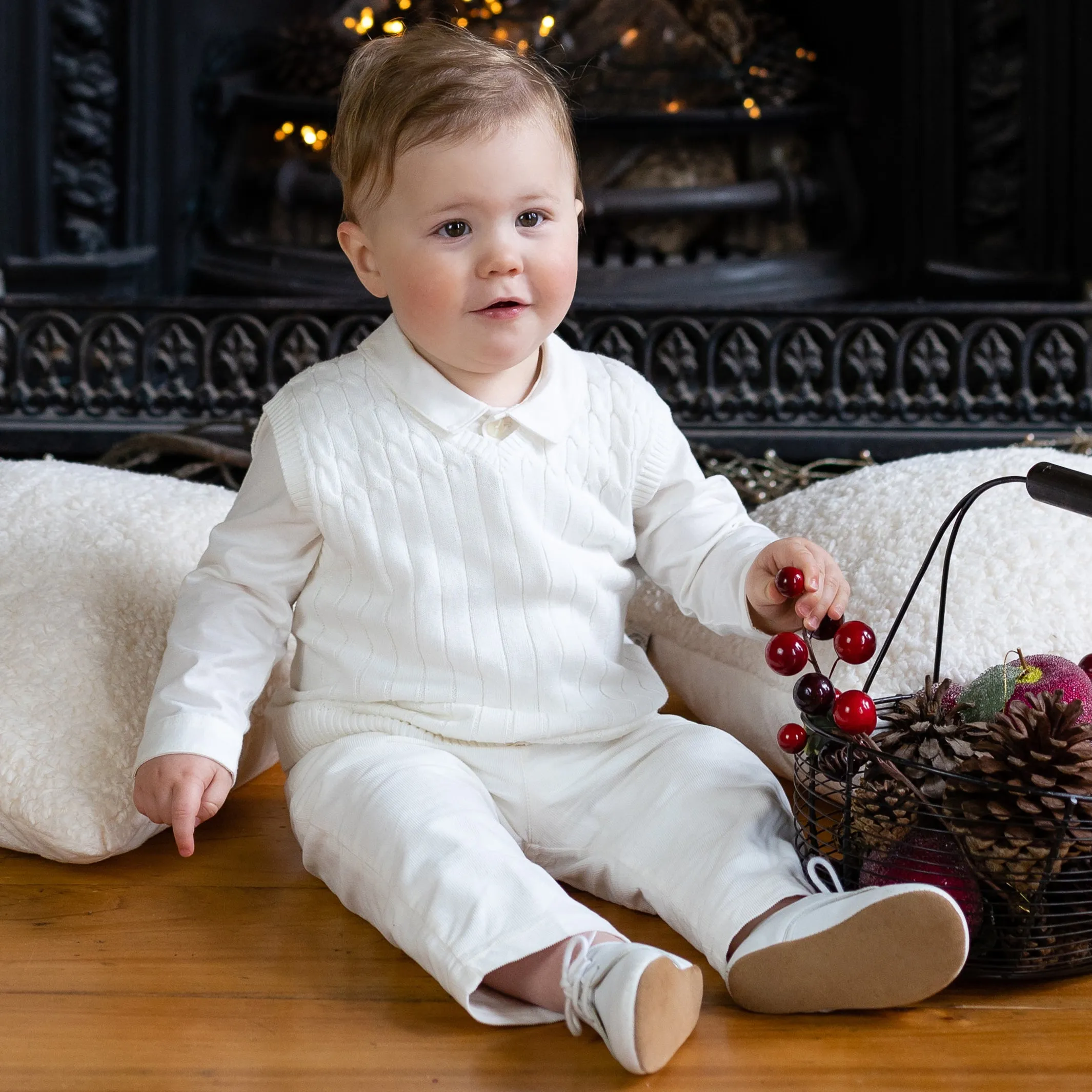 Gulliver Smart Baby Boys Ivory Three Piece Set