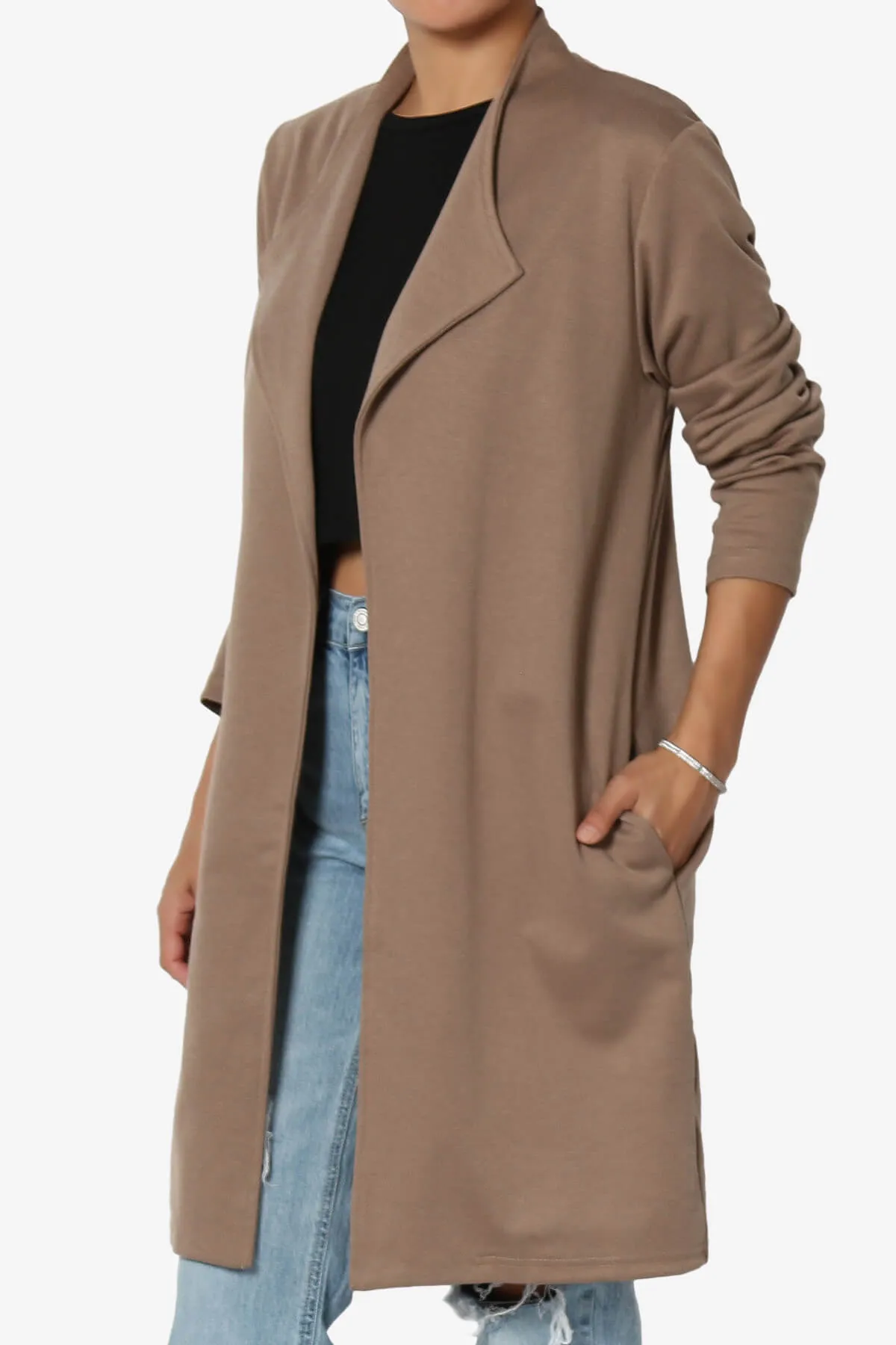 Hawke Open Front Knit Long Jacket