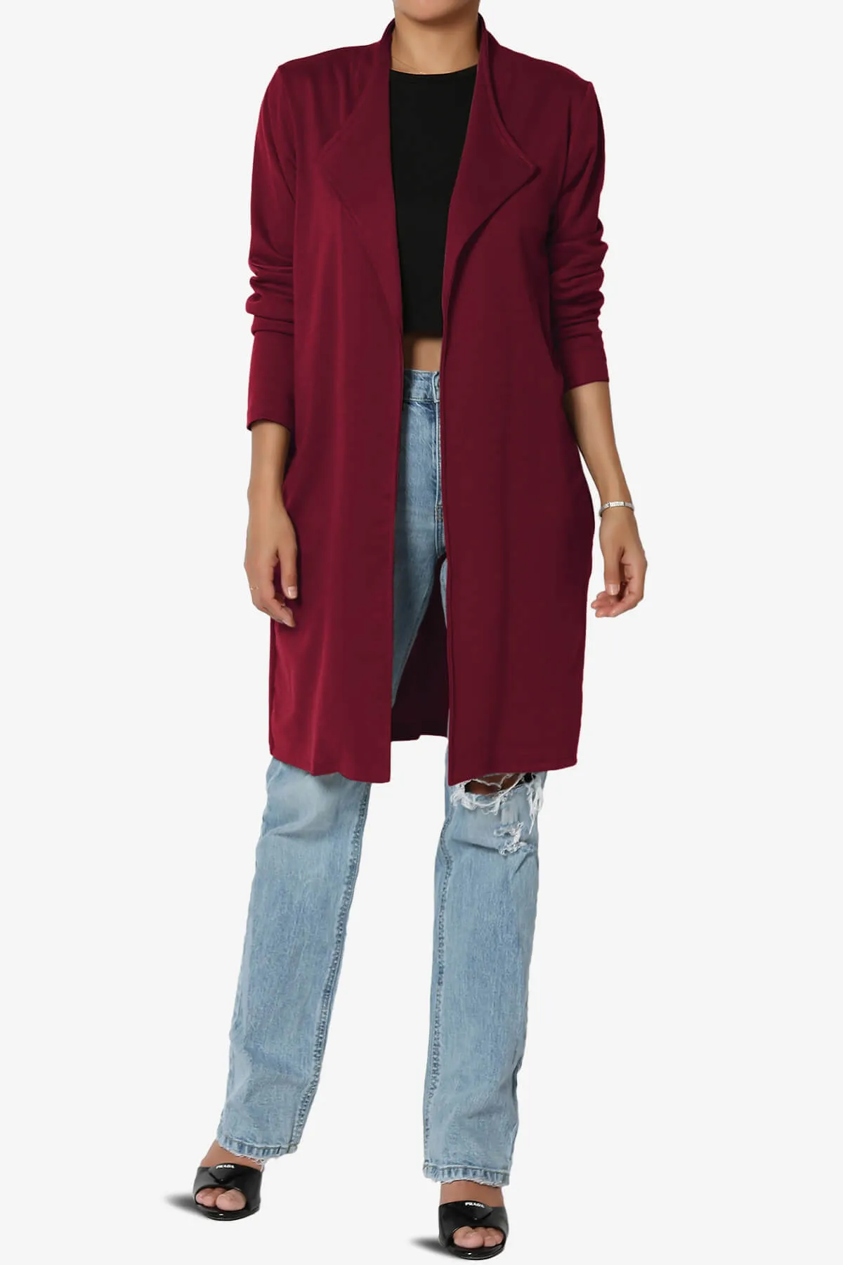 Hawke Open Front Knit Long Jacket