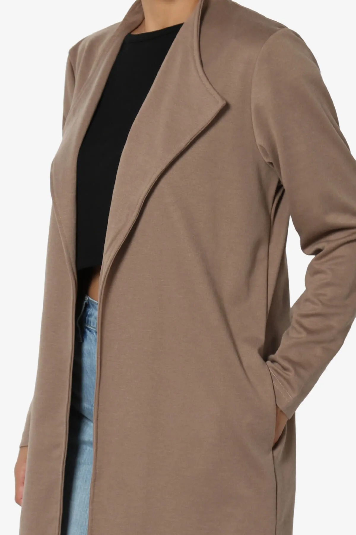 Hawke Open Front Knit Long Jacket