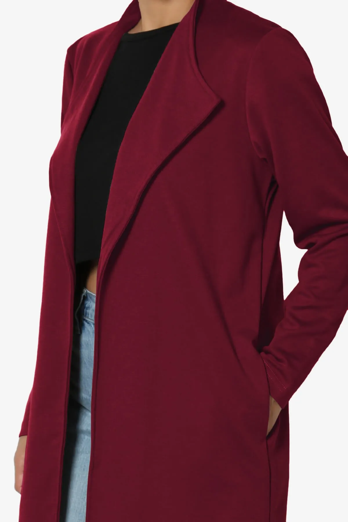 Hawke Open Front Knit Long Jacket