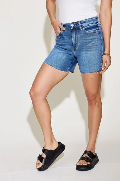 Hazel Blues® |  Judy Blue High Waist Slim Denim Shorts