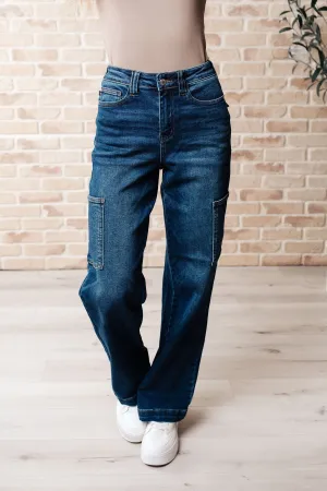 High Rise Judy Blue Cargo Jeans
