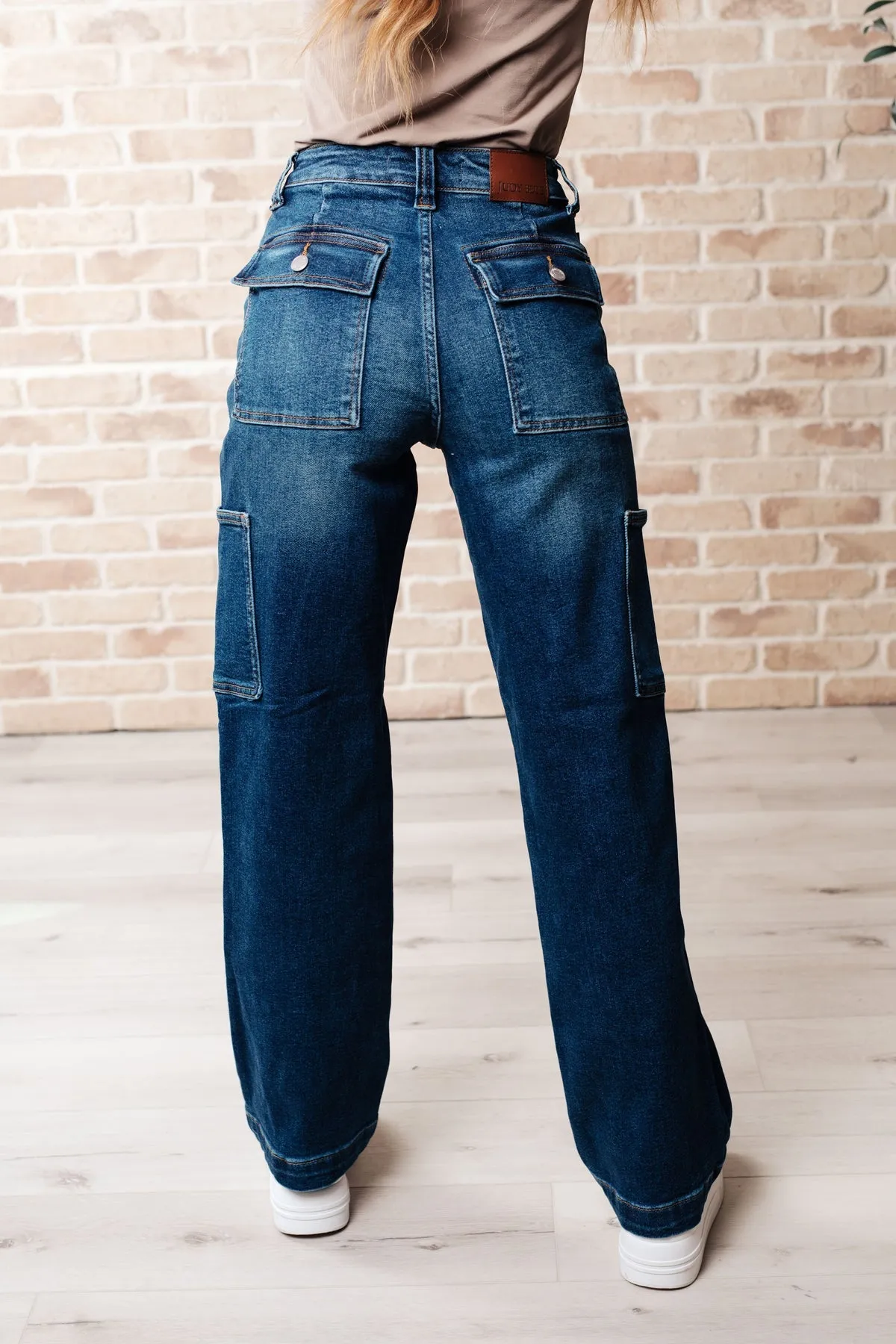 High Rise Judy Blue Cargo Jeans