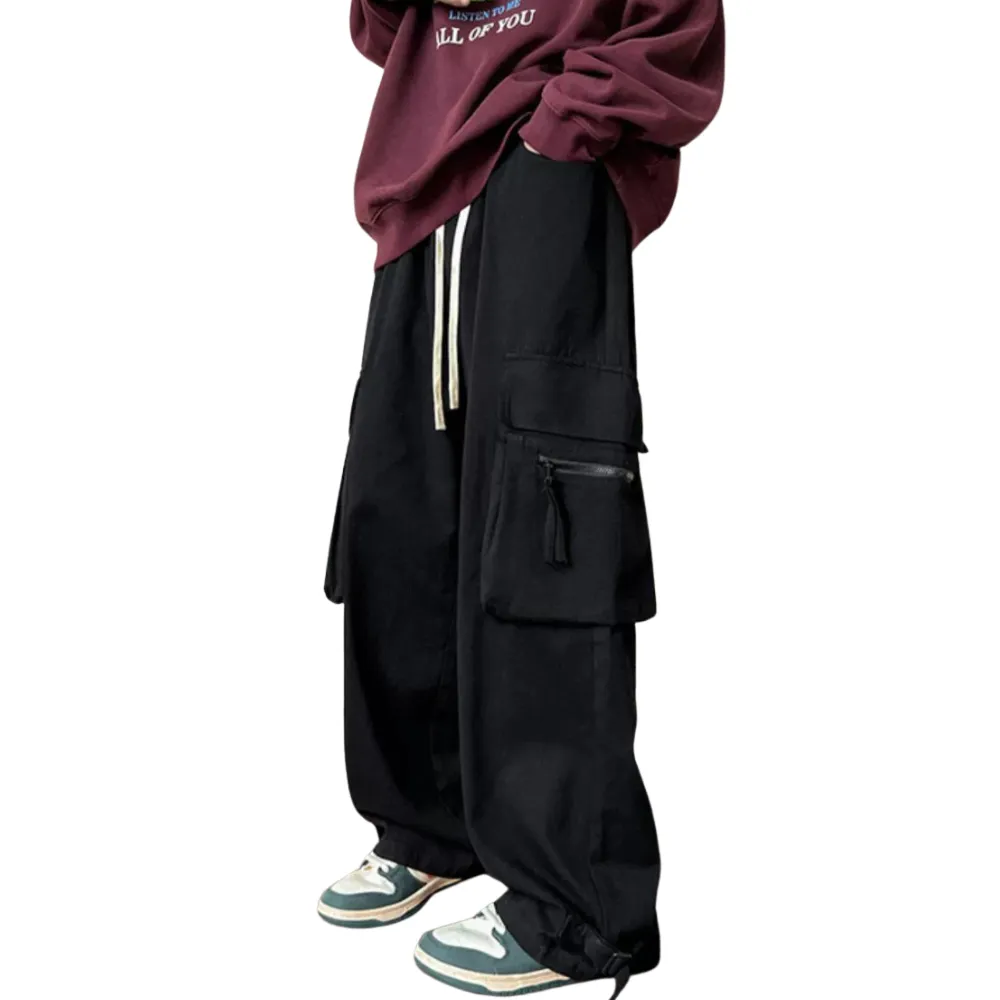 High Street Hip Hop Pocket Zip Cargo Pants