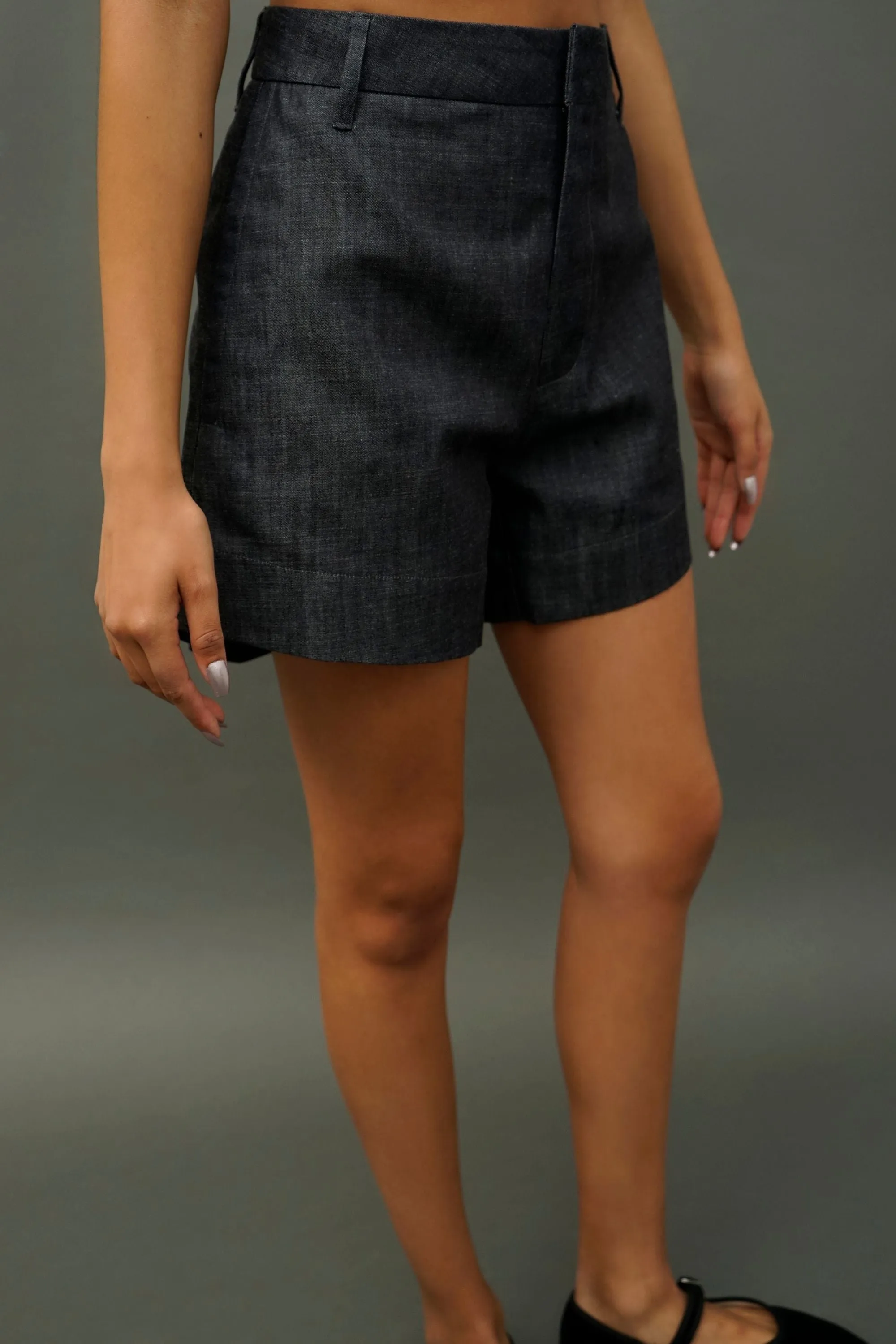 Ian Women's Tailored Denim Shorts