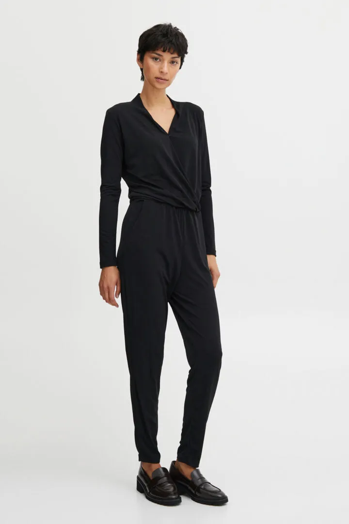 ICHI lima Black Jumpsuit