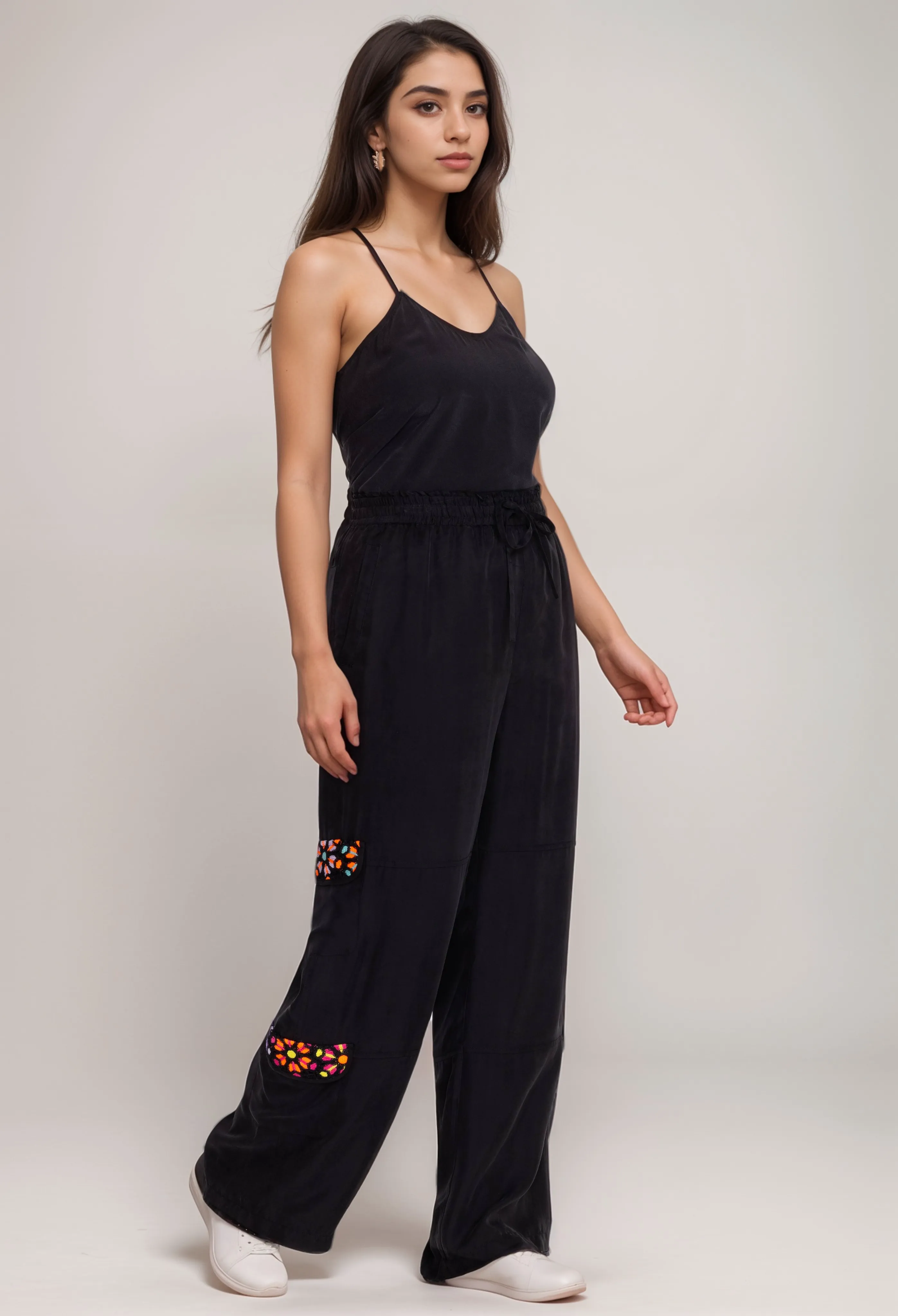 Johnny Was Biya Phillis Crochet Cargo Pants B67824 *