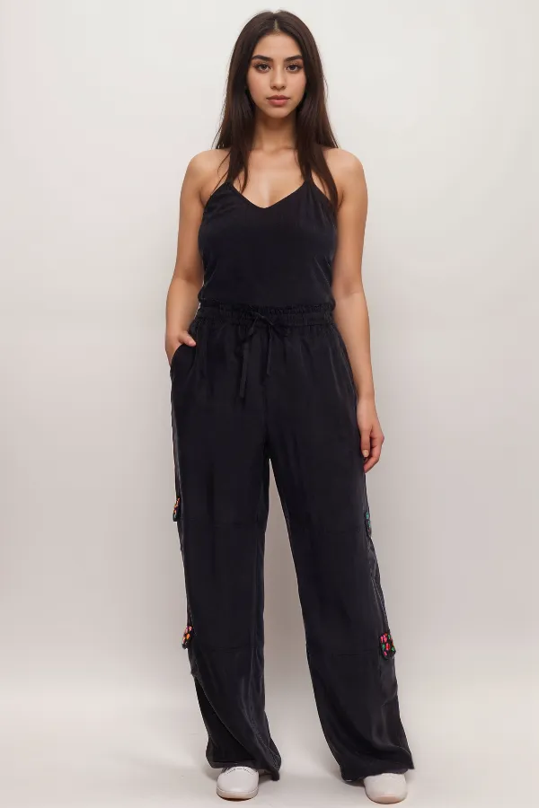 Johnny Was Biya Phillis Crochet Cargo Pants B67824 *