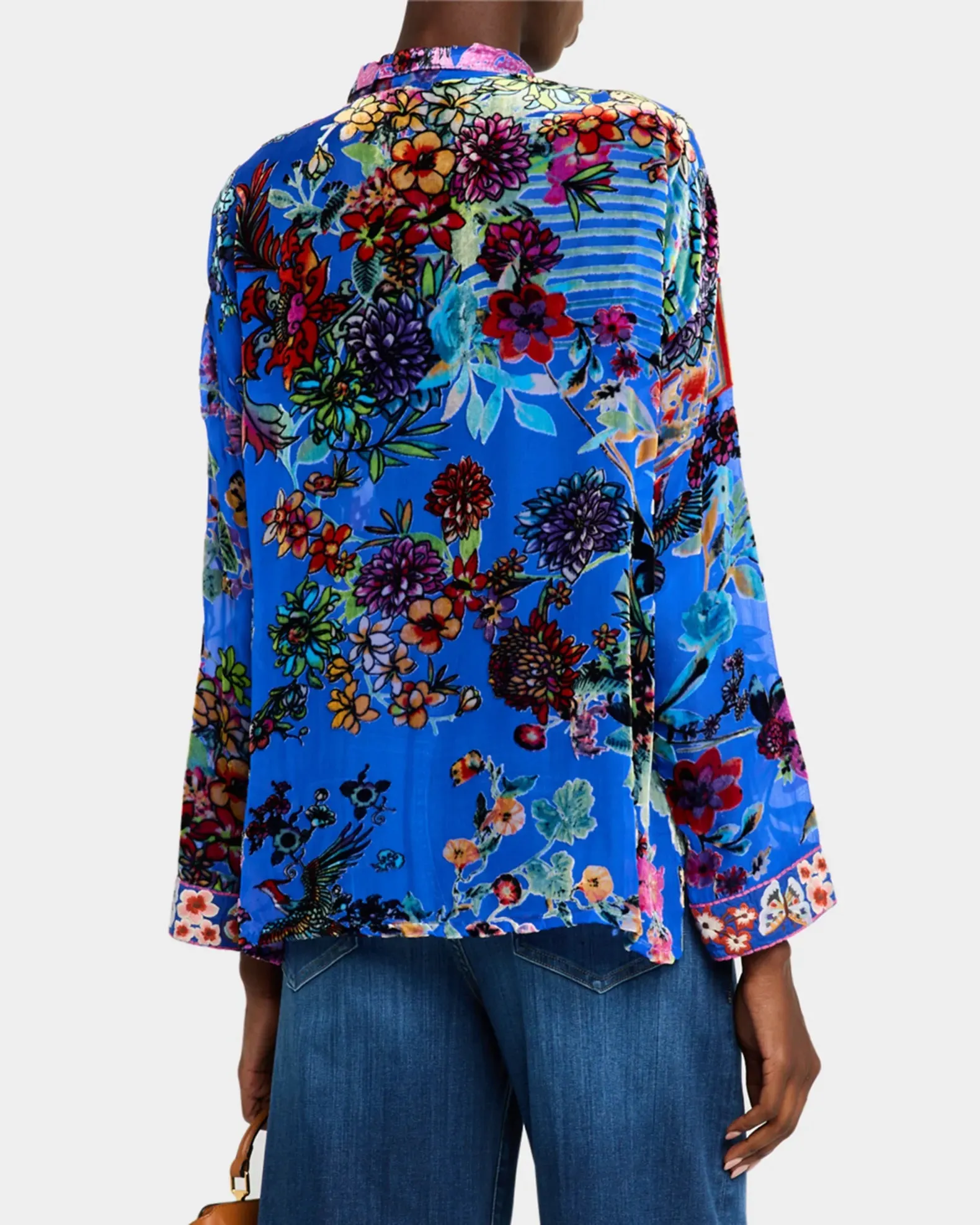 Johnny Was Seline Blouse Dreamer Blue