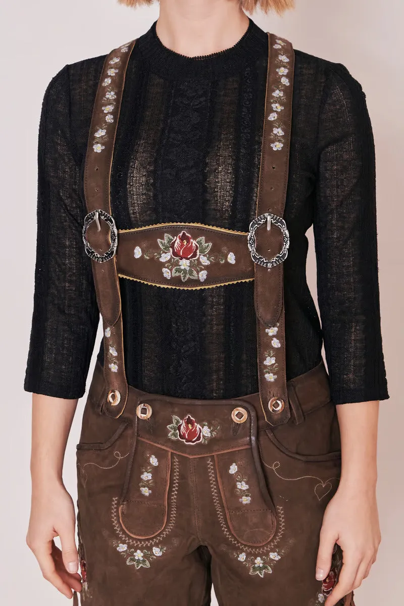 Kruger Woman's Lederhosen Short "Jorina" brown (32-40)