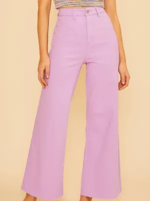 Lavender Wide Leg Denim