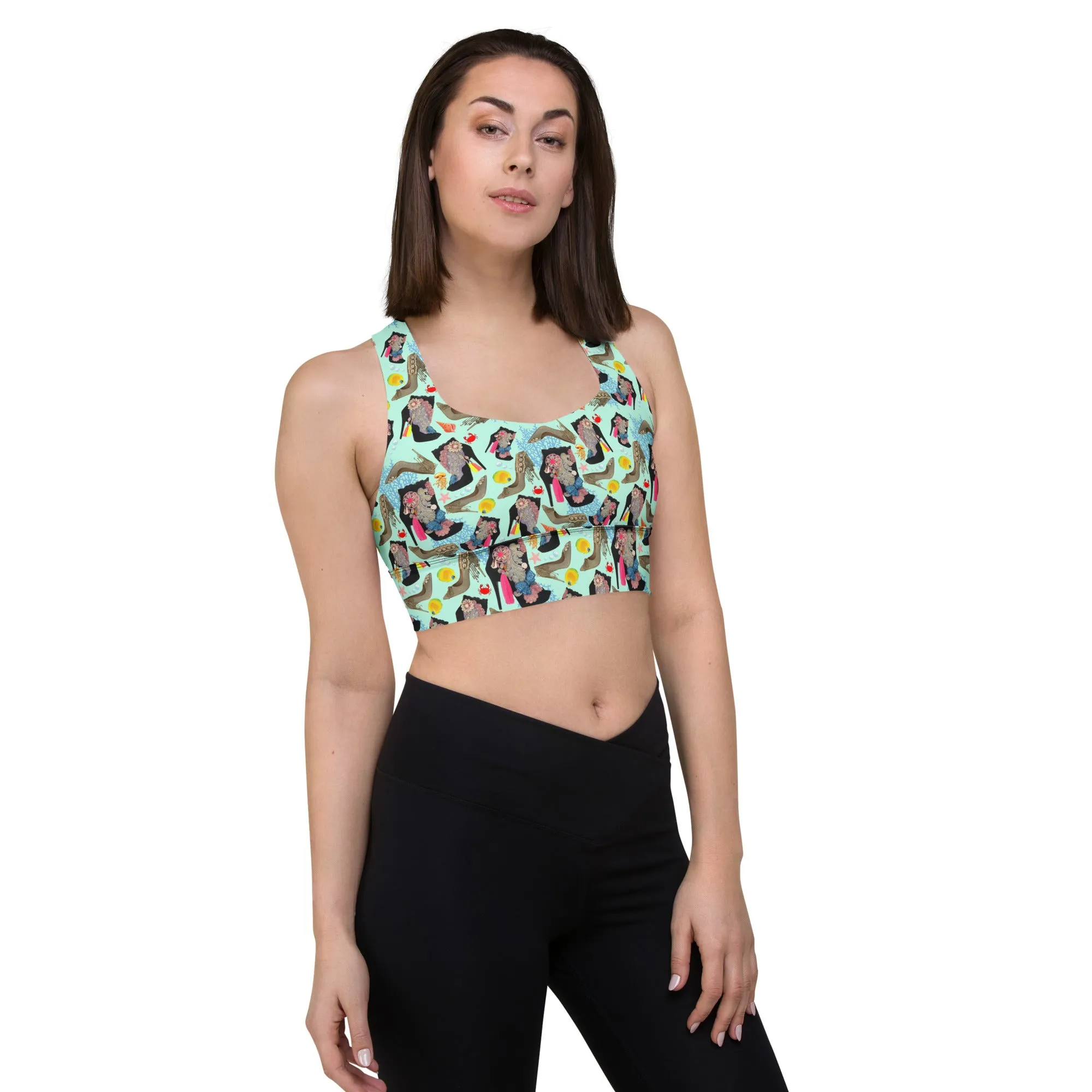 Longline sports bra 'Ocean'