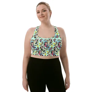 Longline sports bra 'Ocean'