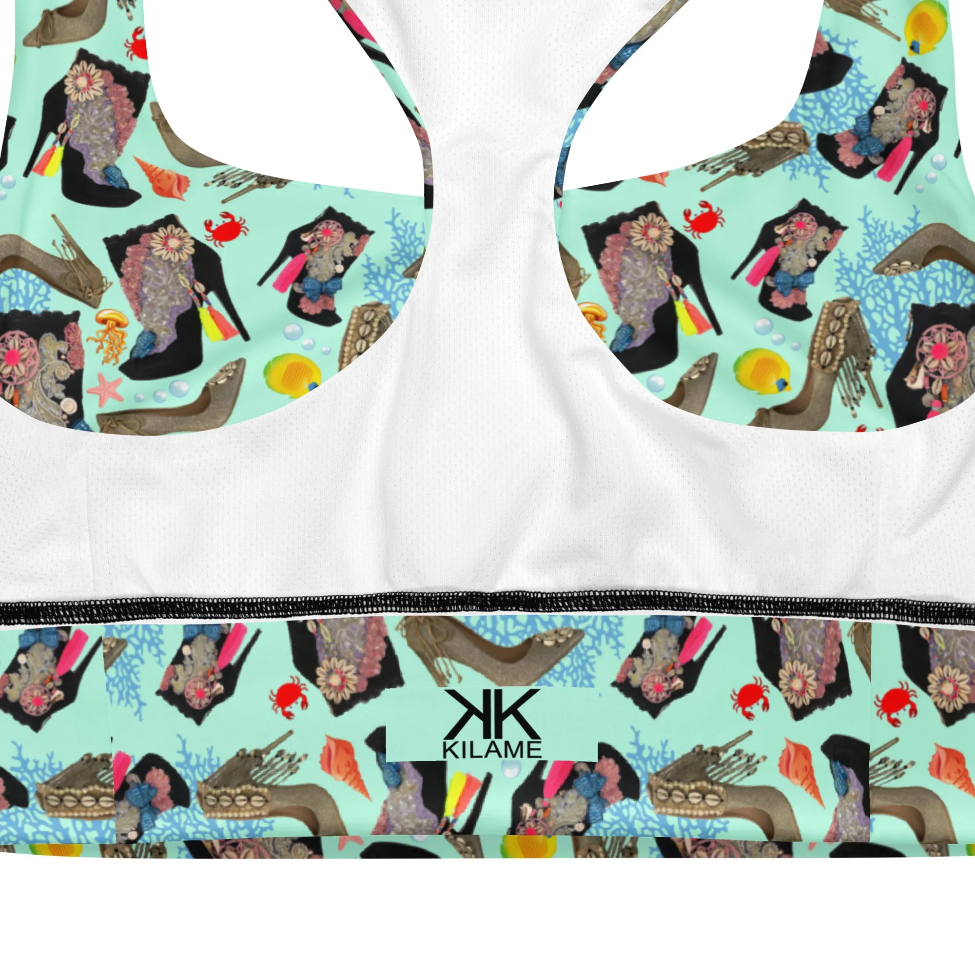 Longline sports bra 'Ocean'