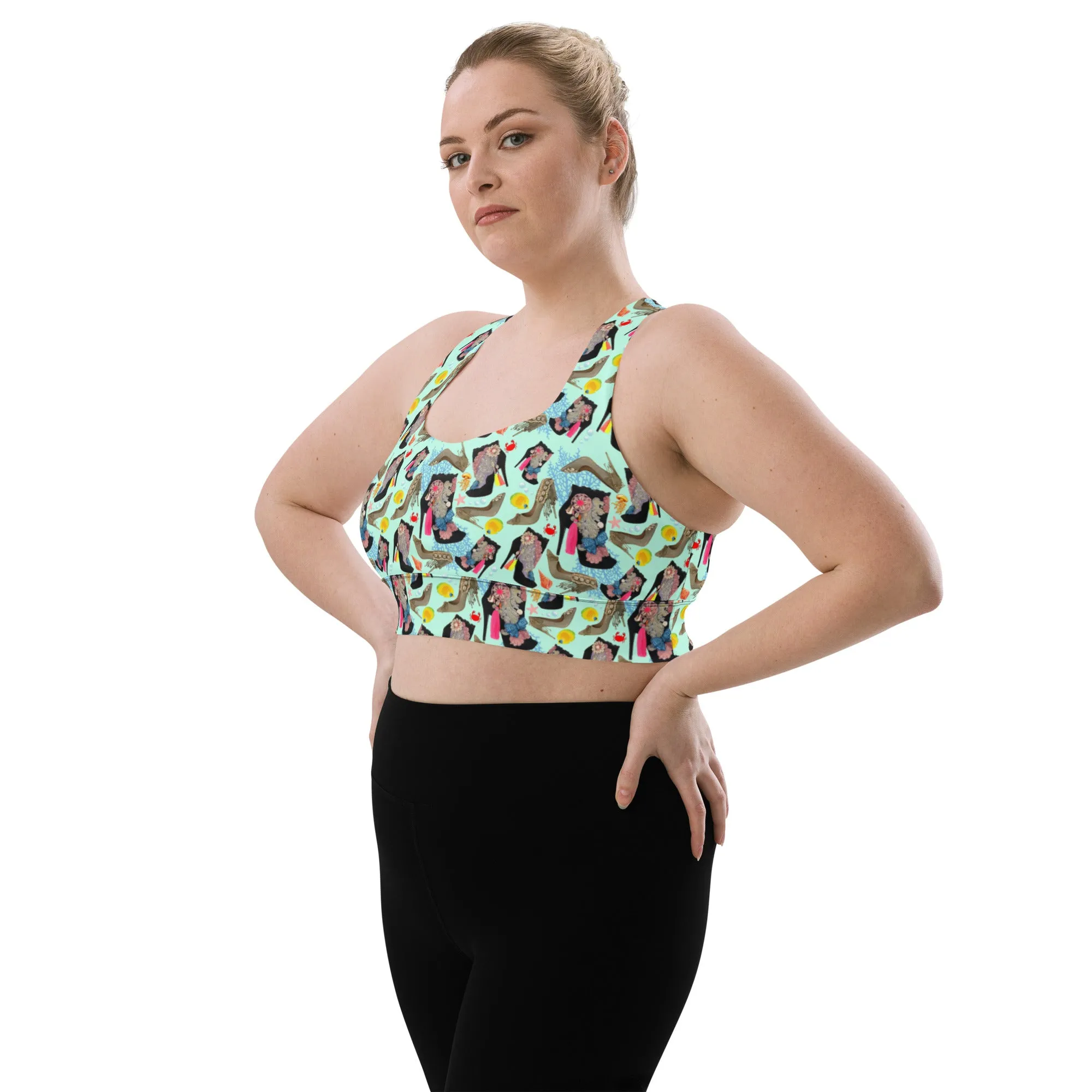 Longline sports bra 'Ocean'