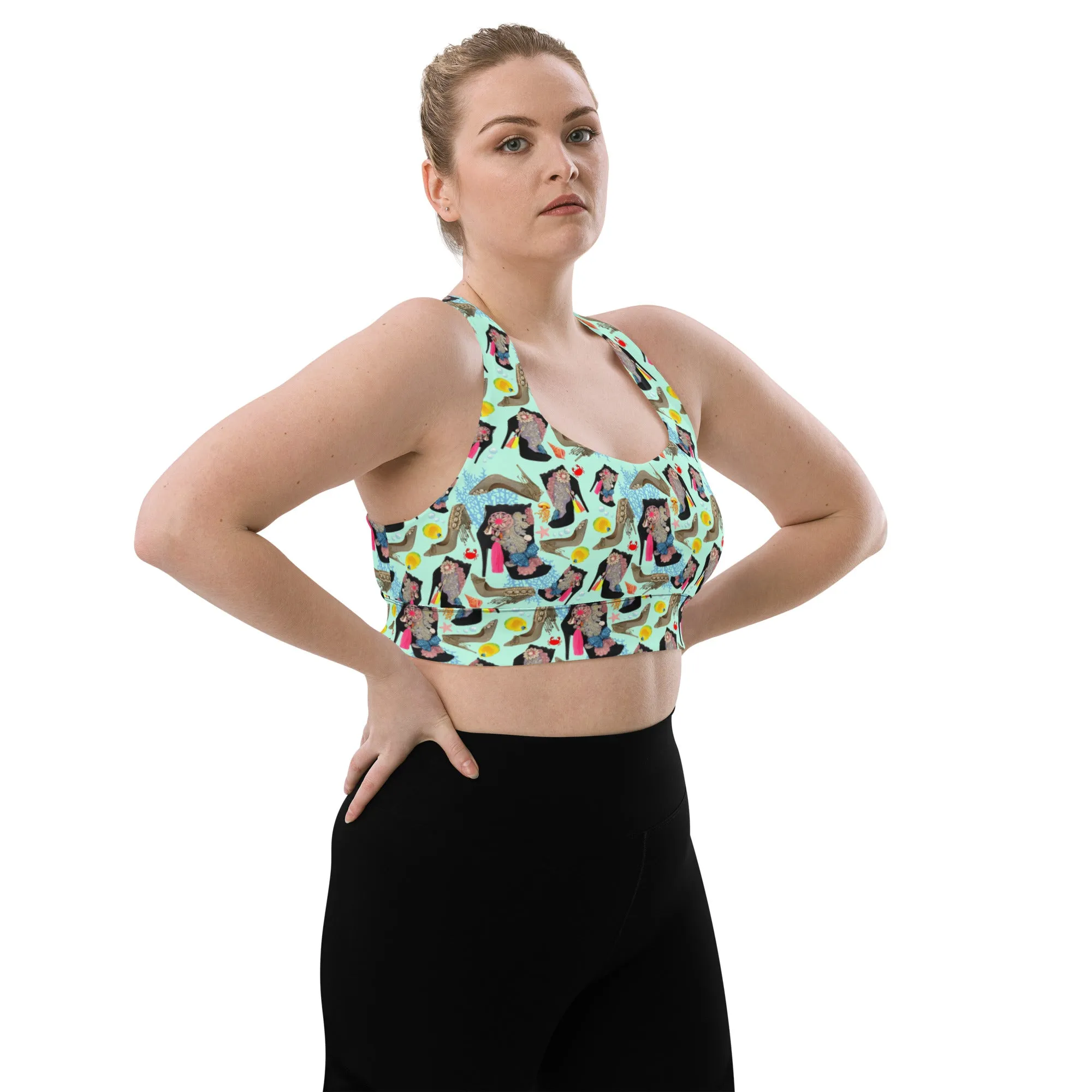 Longline sports bra 'Ocean'