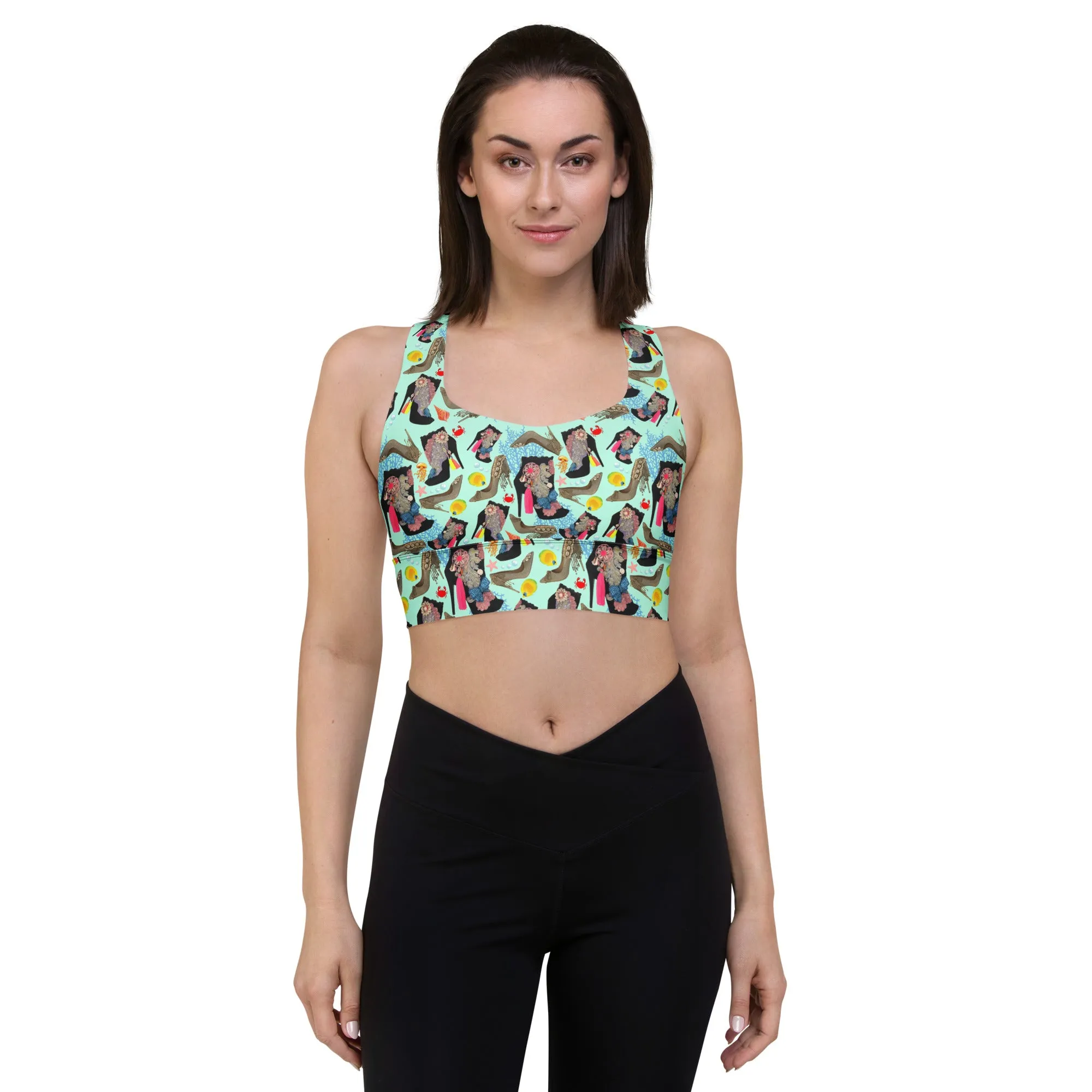 Longline sports bra 'Ocean'