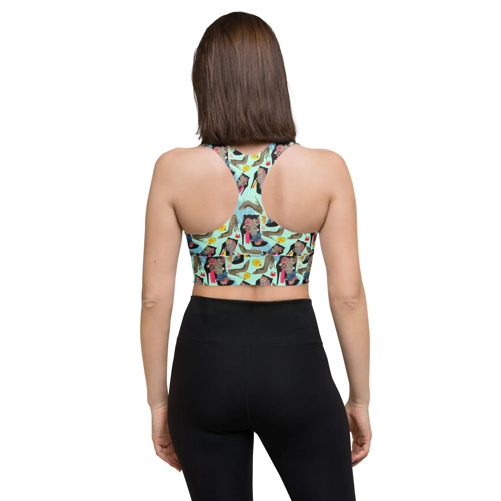 Longline sports bra 'Ocean'