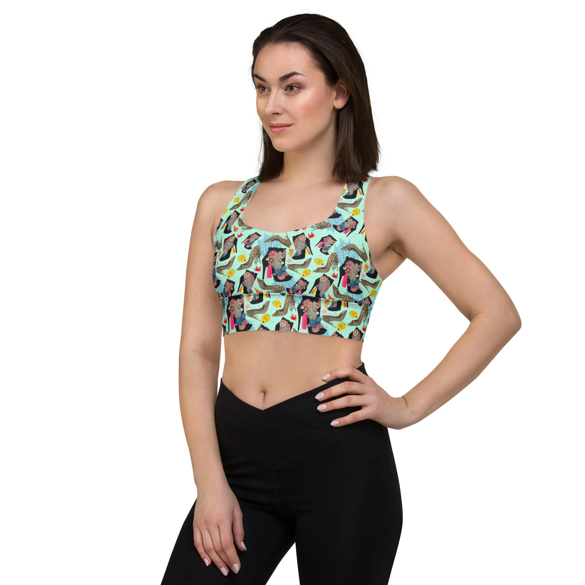 Longline sports bra 'Ocean'