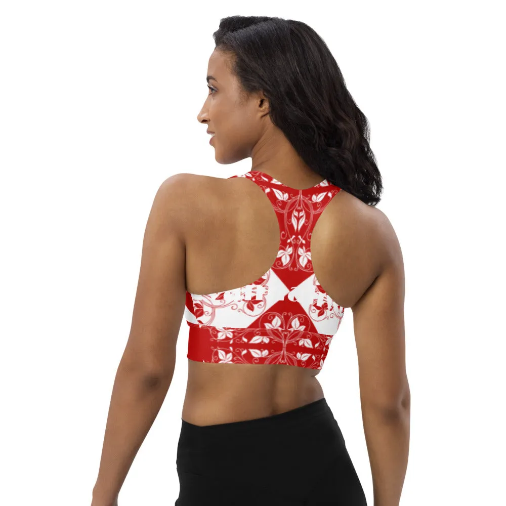 Longline sports bra Xene Red