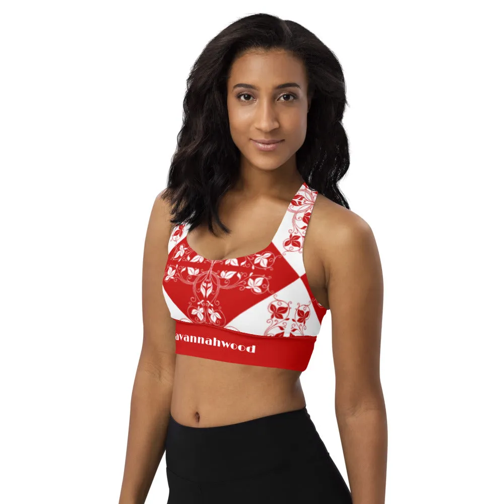 Longline sports bra Xene Red