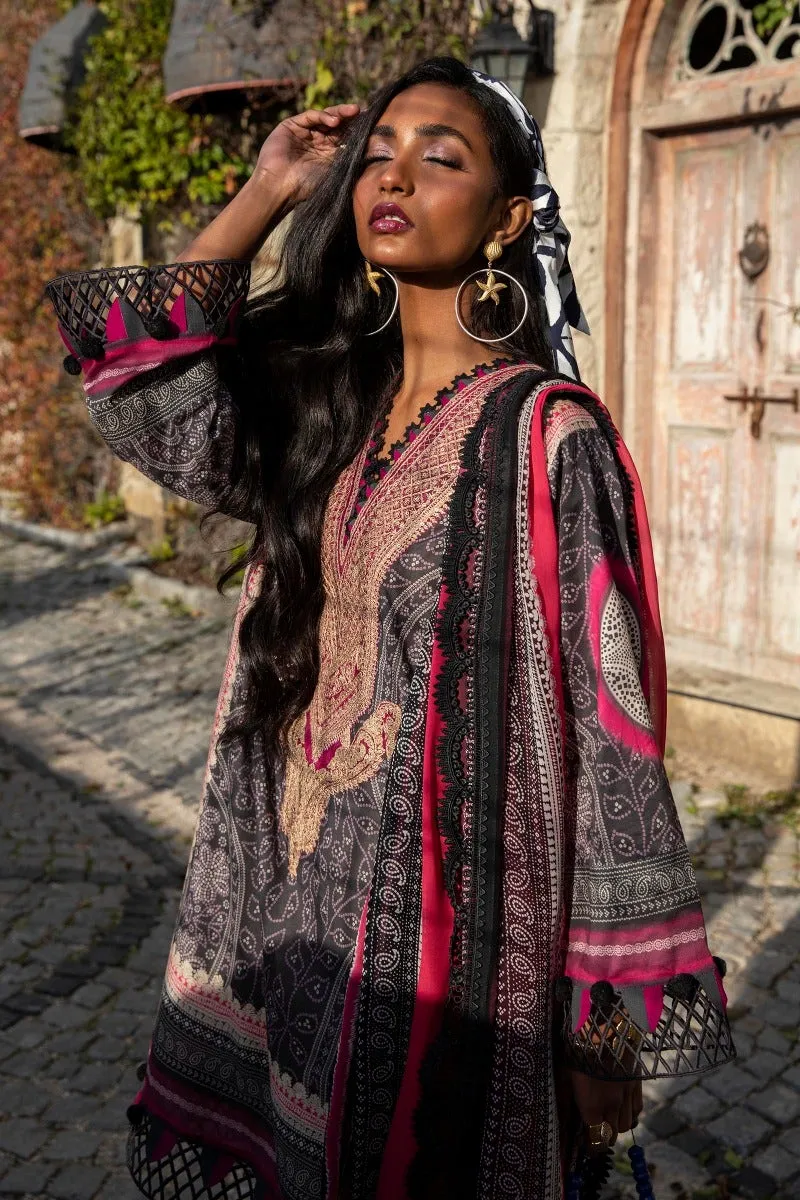 M221-004A-CI | Sana Safinaz Muzlin Spring Collection 2022 Vol 1  | Unstitched Printed Lawn Suits