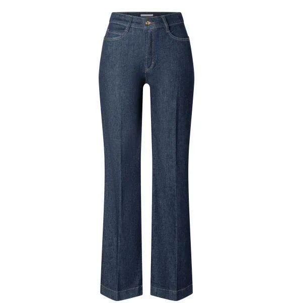 MAC - Straight Fit Wide Leg Jean - Fashion Rinsed