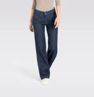 MAC - Straight Fit Wide Leg Jean - Fashion Rinsed