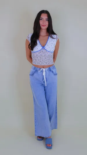 Maia Blue Denim Pants