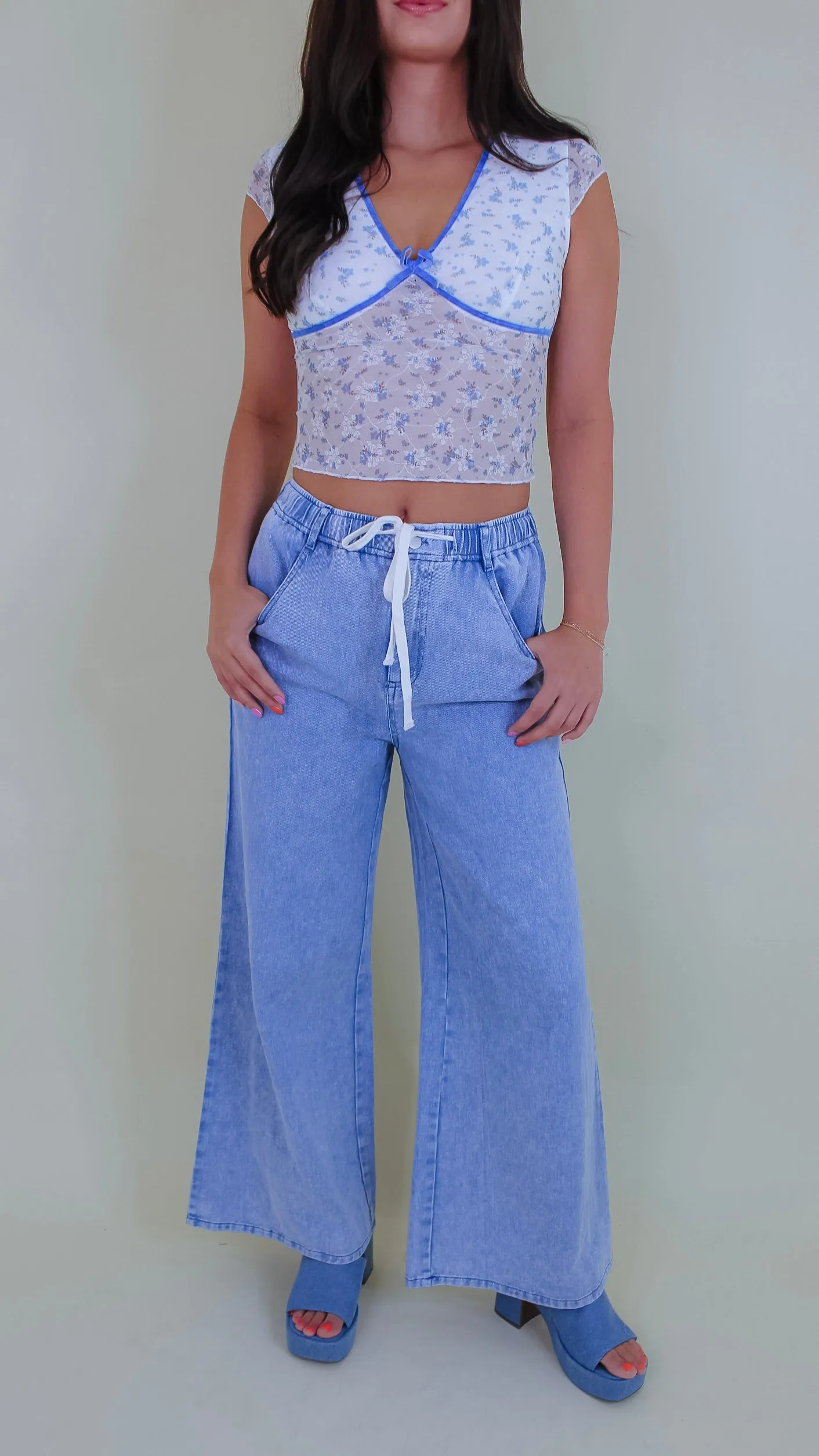 Maia Blue Denim Pants