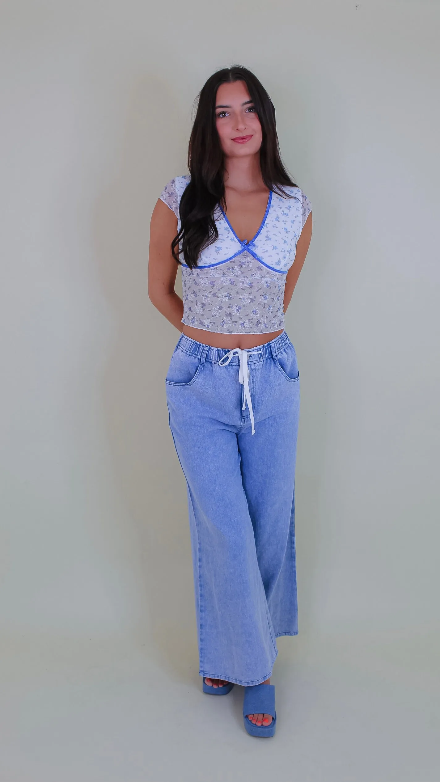 Maia Blue Denim Pants