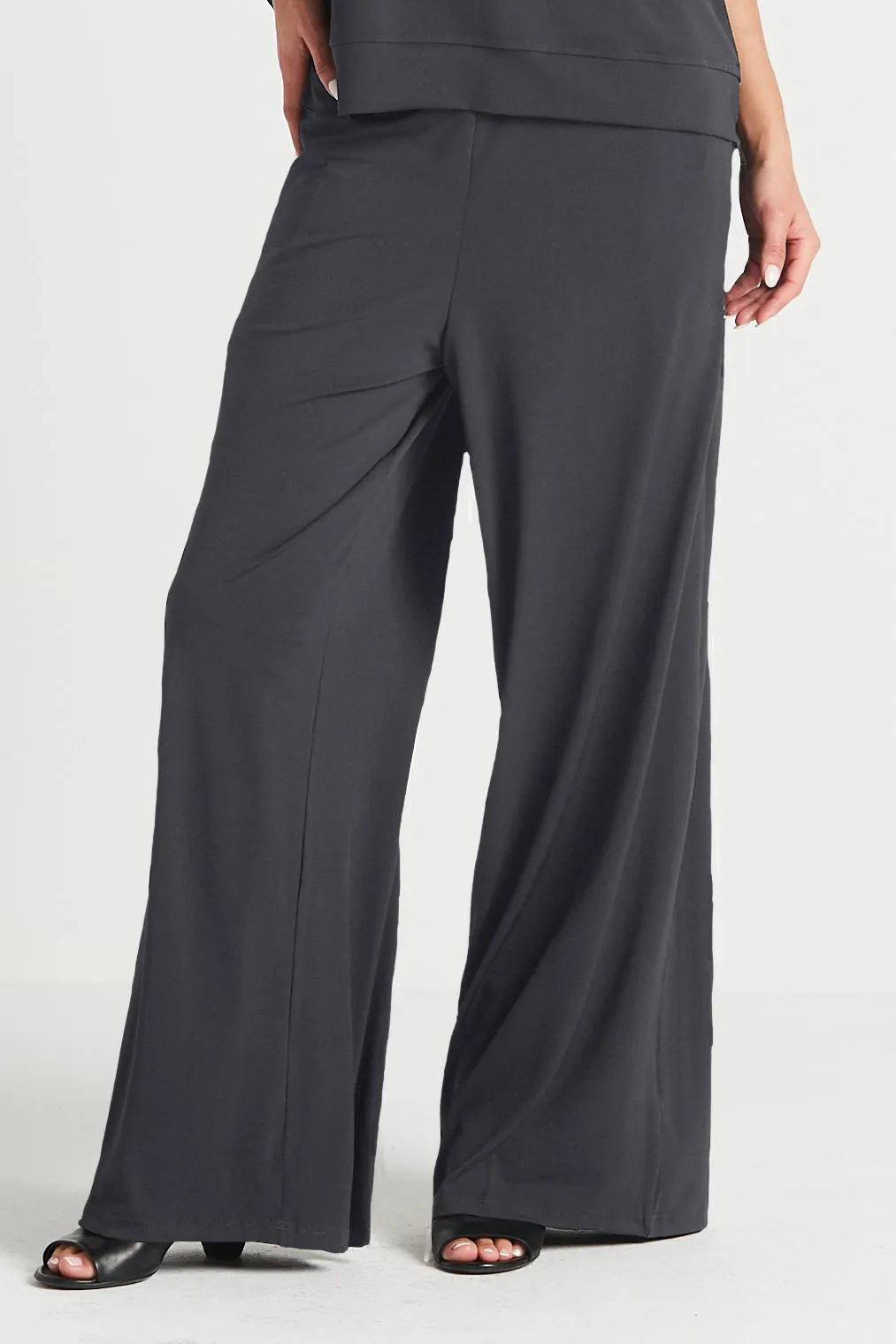 Matte Jersey Wide Leg Pants