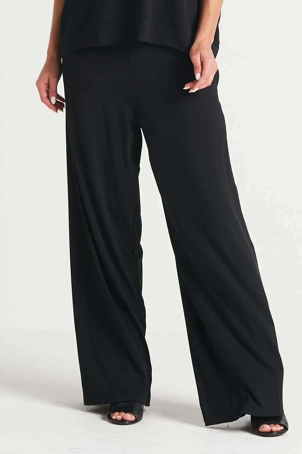 Matte Jersey Wide Leg Pants