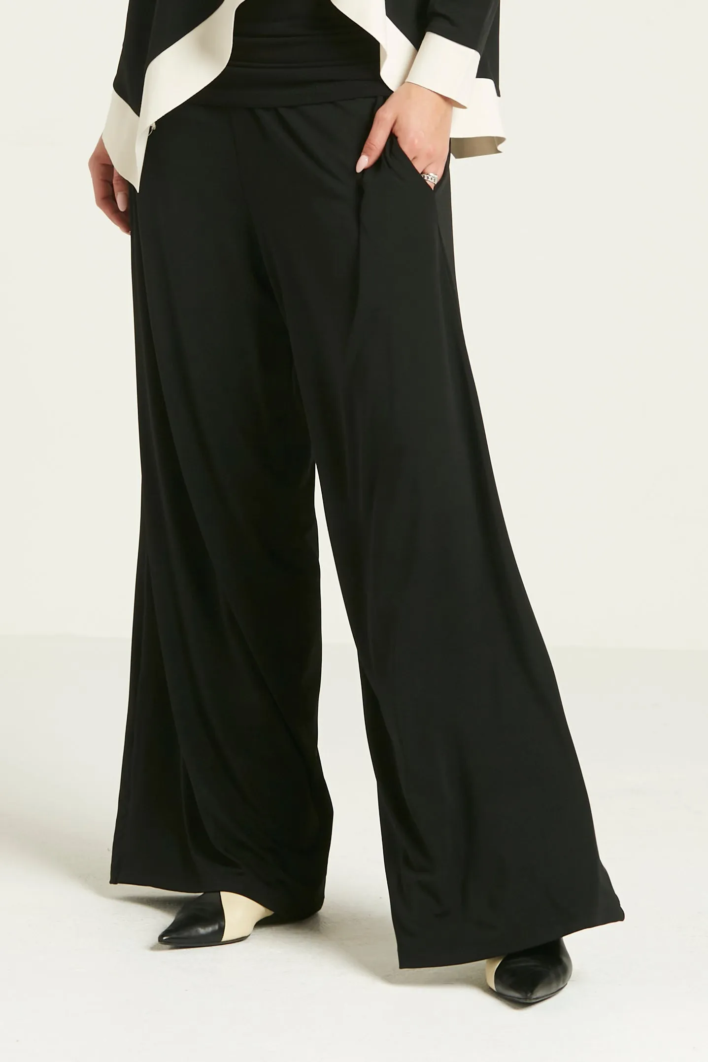 Matte Jersey Wide Leg Pants