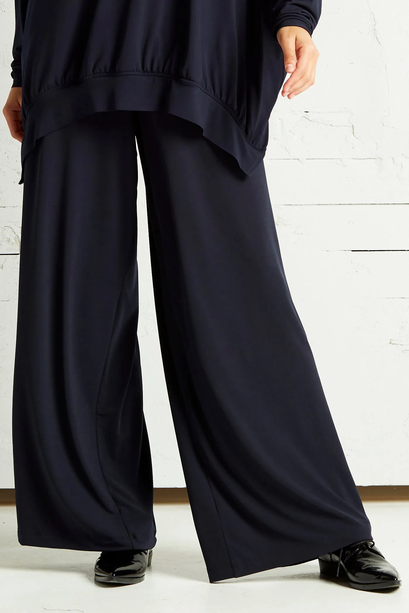 Matte Jersey Wide Leg Pants