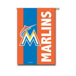 Miami Marlins, Embellish Reg Flag,15sf4214