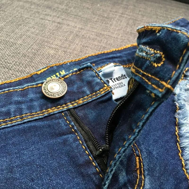 Mini Denim Shorts Cut Off Low Rise Waist Thong Jean Shorts