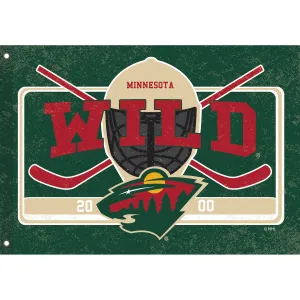 Minnesota Wild, Linen Estate Flag,17l4363