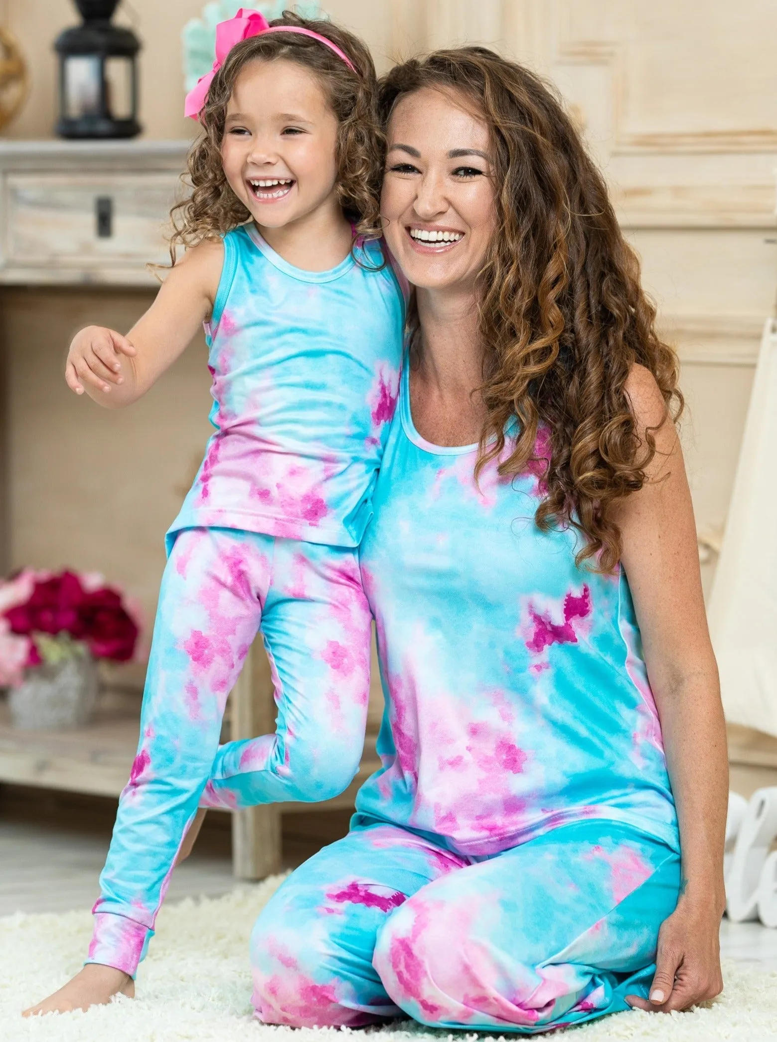 Mommy and Me Cotton Candy Dreams Lounge Set