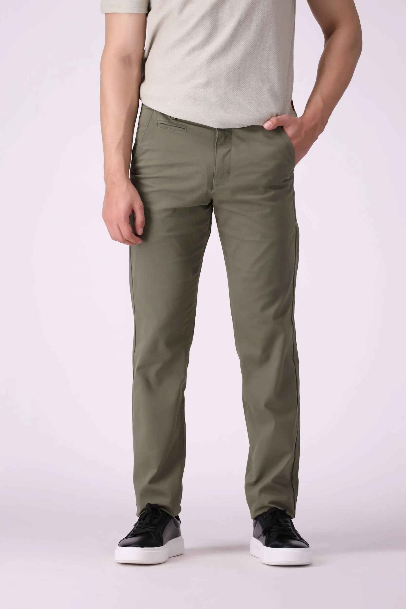 Moss Green Cotton Pant