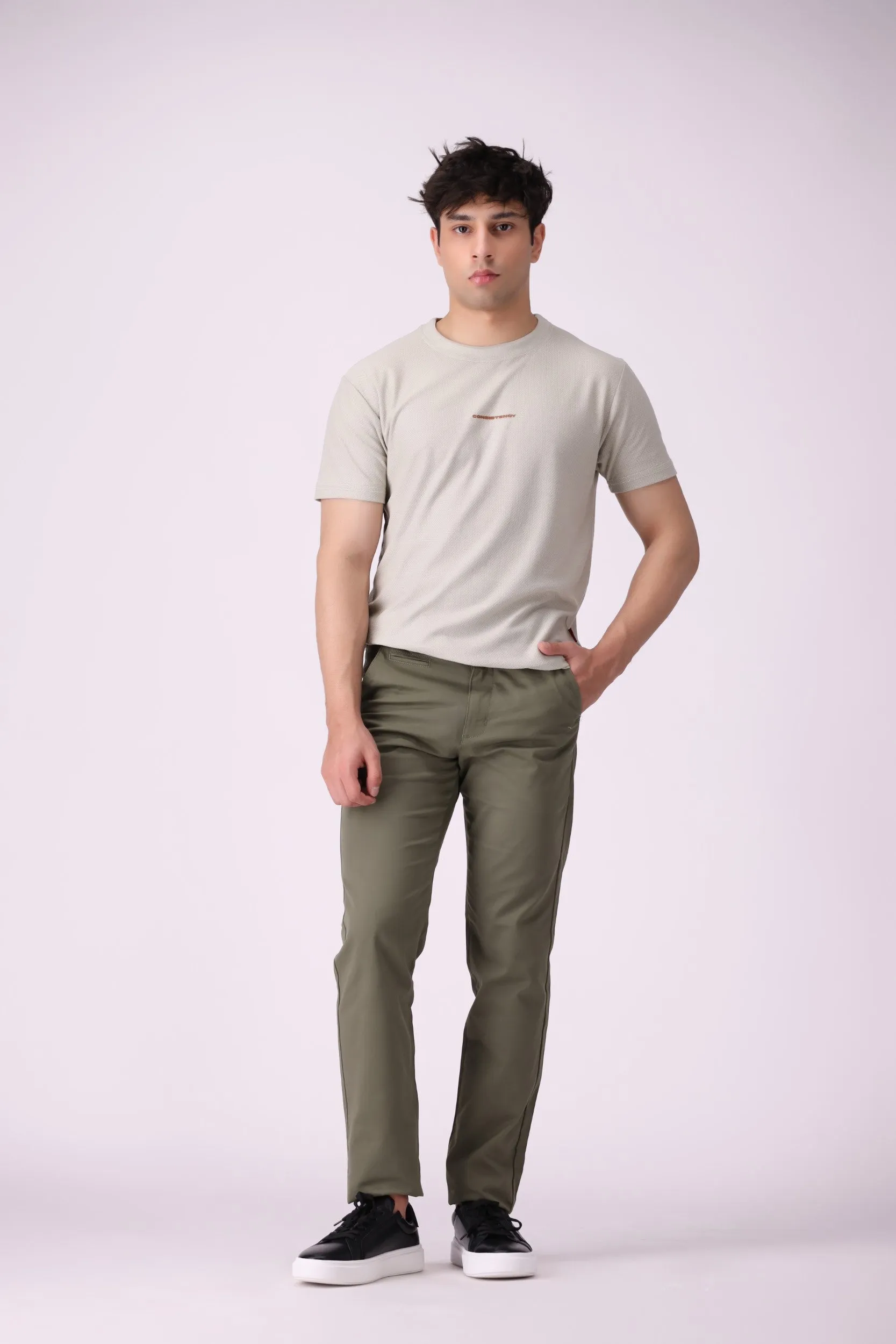 Moss Green Cotton Pant