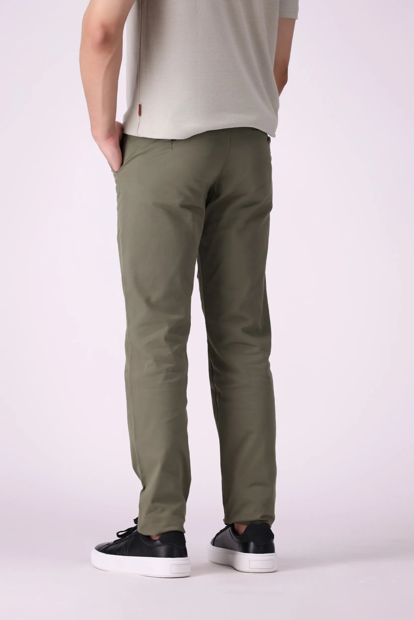 Moss Green Cotton Pant