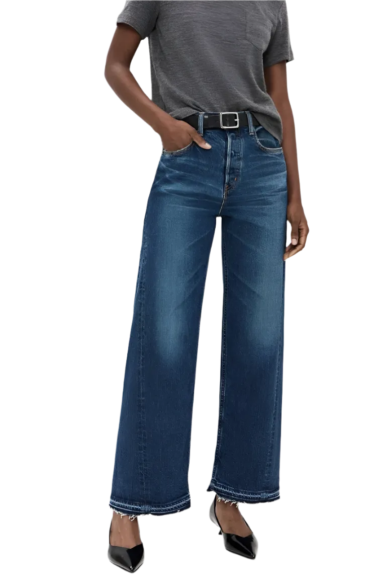 Moussy Vintage - Espanola Wide Leg Denim Jeans - Blue