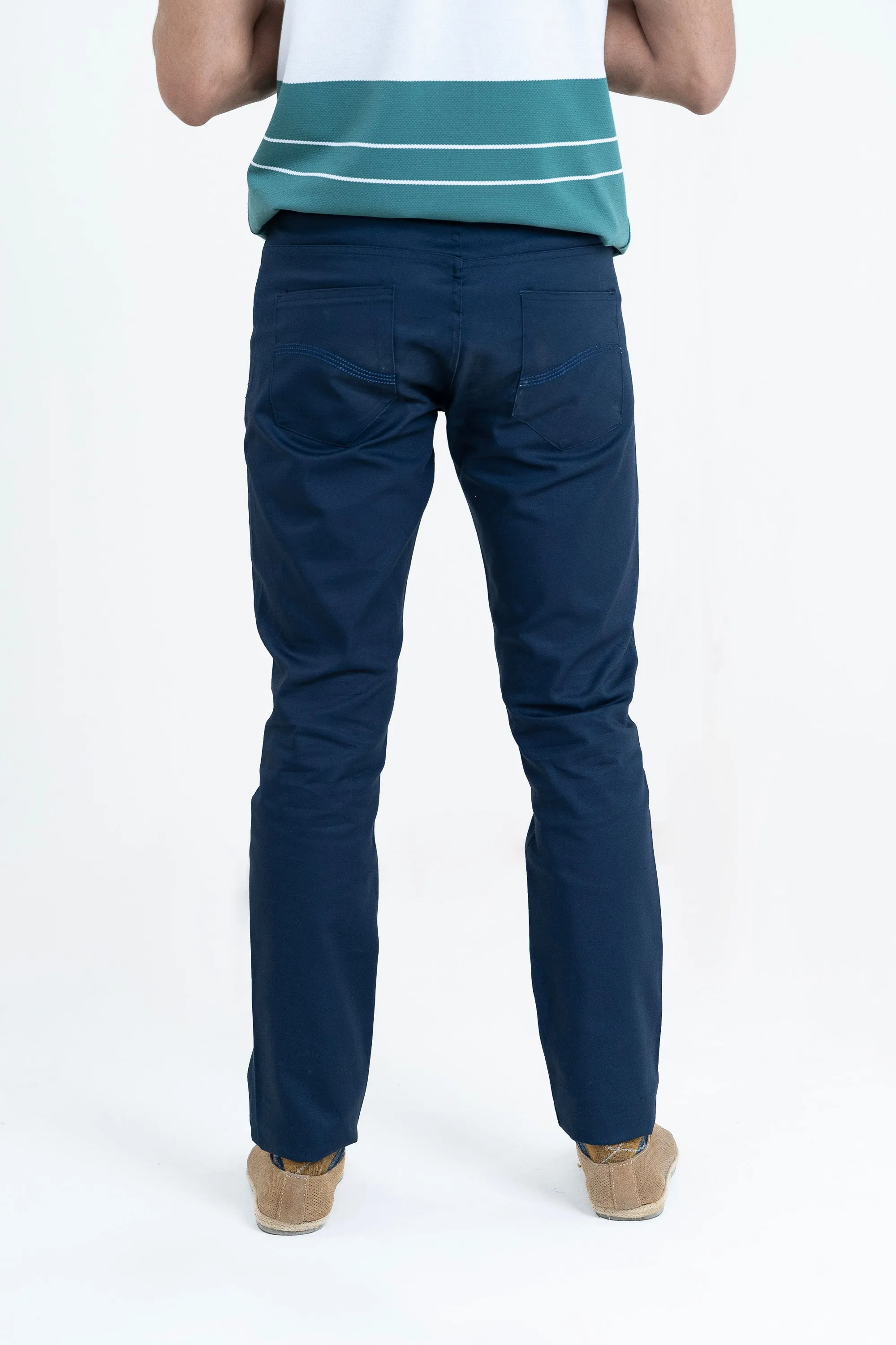 Navy Smart Fit Pants