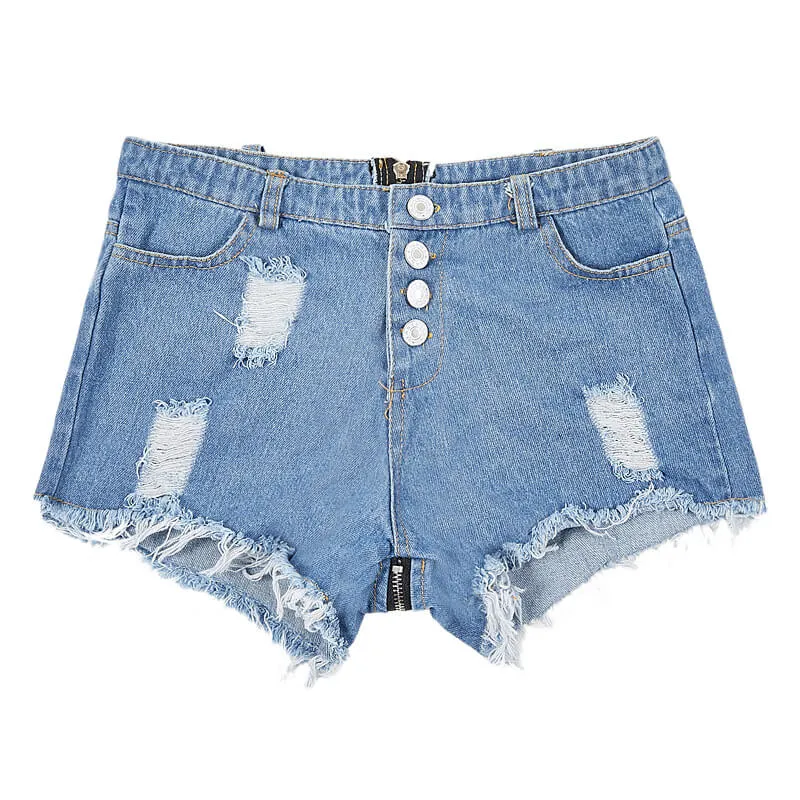 Newest Women's Ripped Jean Shorts Fashion Mini Denim Shorts