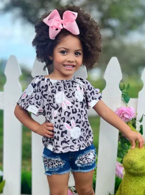 Oh Bunny! Denim Shorts Set