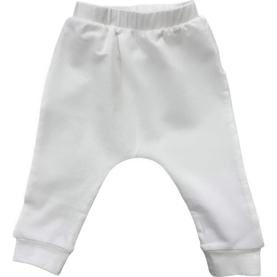 Organic Baby Malibu Pants White