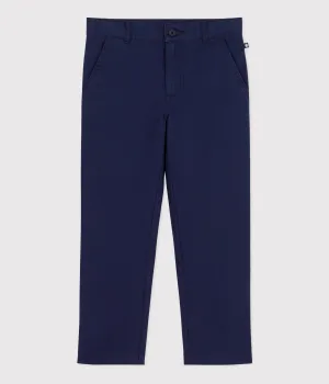 PANTALONI CHINO BLU BAMBINO